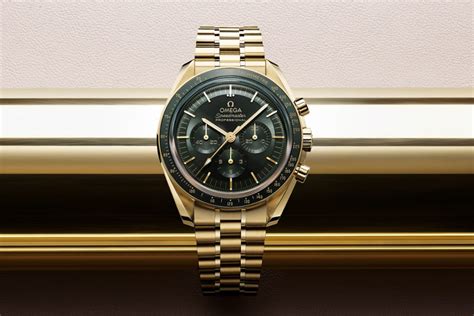 gold omega moon watch|2022 omega speedmaster moonwatch.